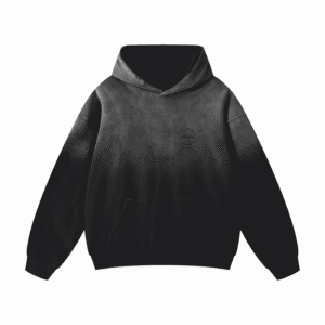 Black hoodie with Vespa logo, stylish and comfortable casual wear.