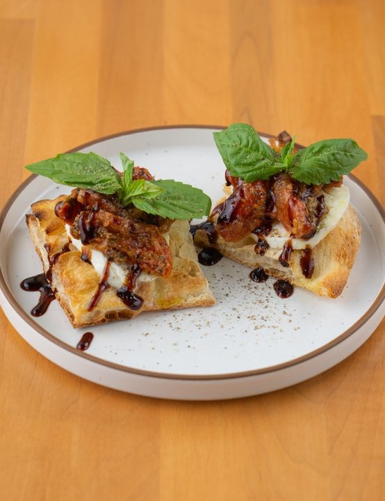 Bruschetta Capri at Vespa Healthy Italian Cafe in Sedona