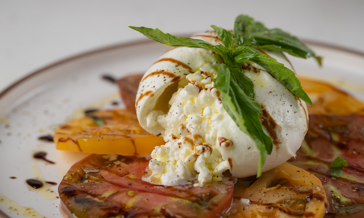 Burrata & Focaccia at Vespa Healthy Italian Cafe in Sedona